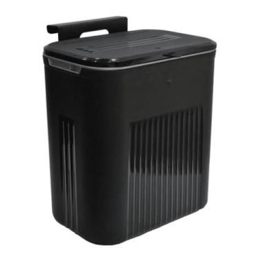 Imagem de Lixeira Suspensa 9L com Suporte Rose/Preta para Armário - ARQPLAST, pr