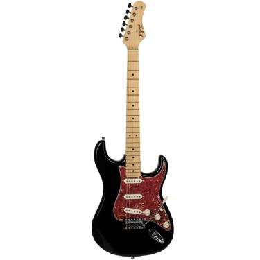 Imagem de Guitarra Elétrica Stratocaster Tagima TG-530 BK Woodstock Black - 6 Cordas - Tarraxas Cromadas e Blindadas