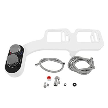 Imagem de Limpador de bidê de Bico Duplo, Saída de água Quente Fria Fácil de Instalar Pulverizador de bidê de Limpeza Doméstica Economizador de Energia Não Elétrico para Banheiro (16/09 na