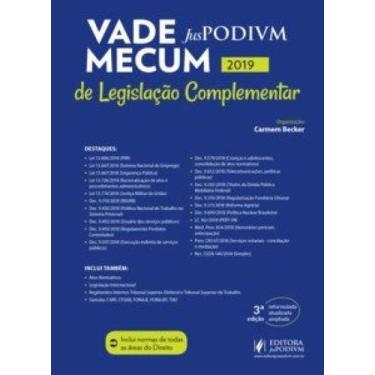 Imagem de Vade mecum Juspodivm de legislação complementar (2019.1): atualizado a