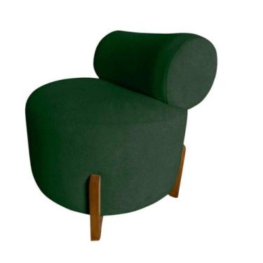 Imagem de Poltrona Decorativa Mônaco Suede Verde - Mansão Decor