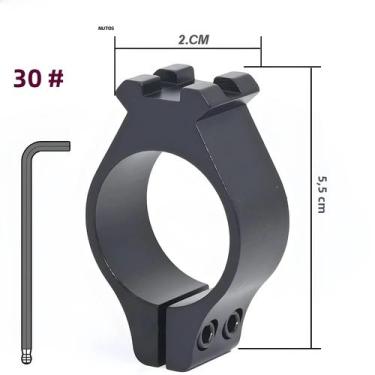 Imagem de Suporte De Lanterna Em Liga De Alumínio 55mm Para Trilho De 20mm Com A