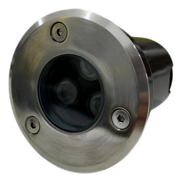 Imagem de 2X Balizador Led Chão Jardim 3W Blindado Solo Embutir Ip67