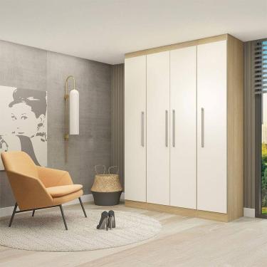 Imagem de Guarda Roupa Solteiro 160x218cm Modulado Selene 3 Peças Menu Marrom