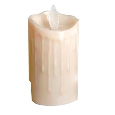 Imagem de Kit 10 Velas De Led Eletrônica Chama Viva Bateria 9x5cm - Inter.P