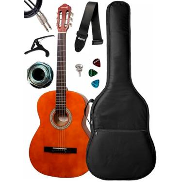 Imagem de Violão Canhoto Elétrico Giannini S14 + Capa Luxo E Acessórios (N)