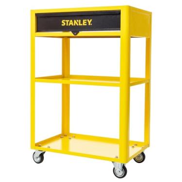 Imagem de Stanley Carrinho Organizador de Ferramentas Aberto, Carro com 1 Gaveta em Aço Carbono, Ideal para Oficinas, com Capacidade de Carga de 90 kg, Rodinhas Emborrachadas e Resistentes, Modelo STST98520LA
