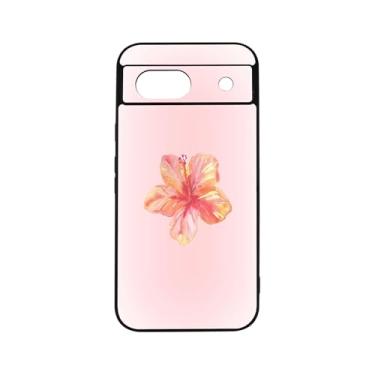 Imagem de qizjio Linda capa de telefone Aura Hibiscus à prova de choque com flores estéticas para Google Pixel 8A