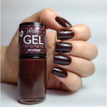 Imagem de Esmalte Efeito Gel Atitude Bella Brazil 9ml  Brilho e Longa Duração