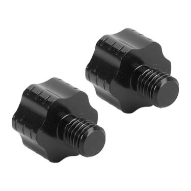 Imagem de Cryfokt Parafusos de Adaptadores de Montagem de Espelho de Motocicleta, Relação de Retilling Espelhada (Preto)