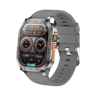 Imagem de Relógio Inteligente Militar GPS NFC HD Chamada BT Bússola Altímetro Mo