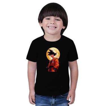 Imagem de Blusa de manga infantil Estampado Dragon Ball - marcelo, Preto, 10