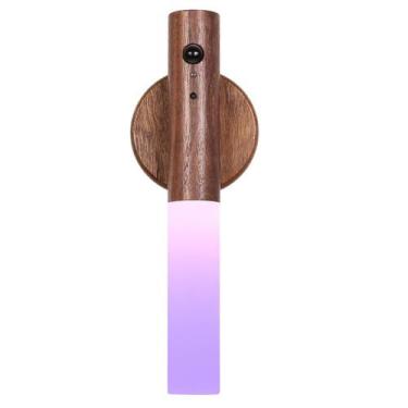 Imagem de Luz noturna LANDGOO RGB Sensor de Movimento Recarregável Walnut