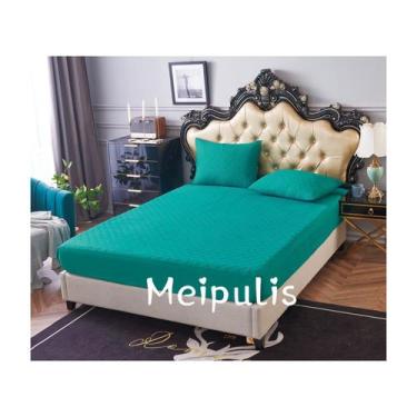 Imagem de Capa de colchão com forro impermeável KING Turquoise - Lightbek Offici