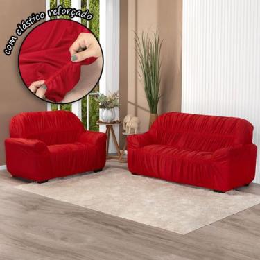 Imagem de Capa para Sofá King Elasticada Lisa 2 E 3 Lugares - Lenharo Enxovais, 