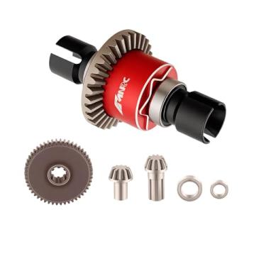 Imagem de NMNRC Steel Differential Diff & Spur Input Gear Kit for HyperGO 1/16 H16BM H16PL H16GT H16DR 16207 16208 16209 16210 1/14 H14BM 14209 14210 14301 14303 Upgrades Part Red