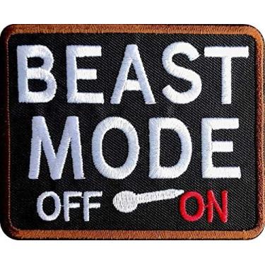 Imagem de Modo besta ligado - Moral, aplique tático para passar a ferro/costurar - Ótimo para equipamento militar, colete, mochila