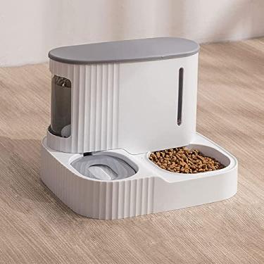 Imagem de Fonte alimentadora automática para cães e gatos 2 em 1 dispensador de água e comida desconectado para gatos dispensador automático de água e comida para cães e gatos dispensador de água para animais