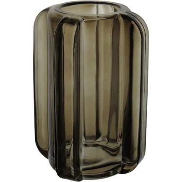 Imagem de VASO DECORATIVO ENFEITE CASA PLANTA HOME&CO VIDRO 20x11x11cm MARROM