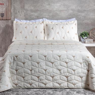 Imagem de Cobre Leito 3 Peças King Percal 180 Fios Berlim 60% Algodão 40% Poliéster - Palha