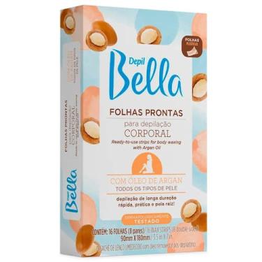 Imagem de Folhas Prontas para Depilação Corporal Depil Bella com Óleo de Argan 1
