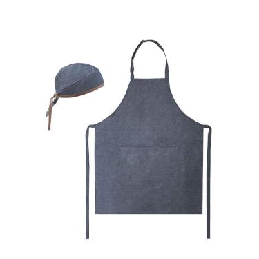 Imagem de Avental Jeans Profissional e Bandana Chef Cozinha Bartender