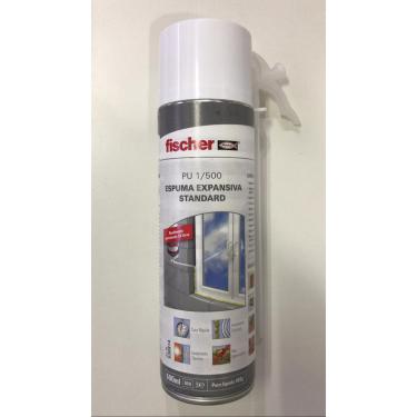 Imagem de ESPUMA EXPANSIVA STANDARD FISCHER PU 1 500 = 500ML = 492G = RENDIMENTO 28 LITROS APROXIMADO