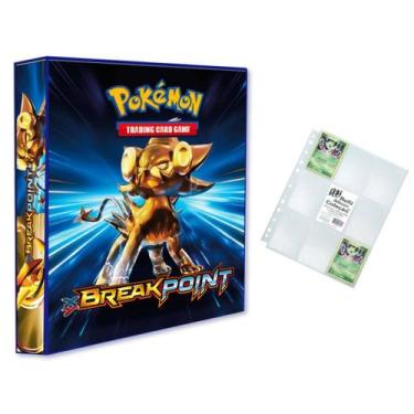 Imagem de Álbum Pasta Fichário Pokemon com 10 Folhas YES 9 Bolsos XY Break Point