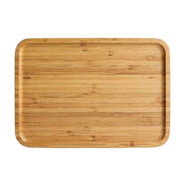 Imagem de Petisqueira Travessa Bandeja Bambu Retangular Servir 25X18Cm