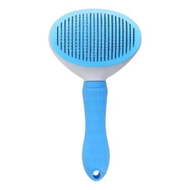 Imagem de Escova para Pet de Remover Pelos Rasqueadeira Automática Autolimpante 