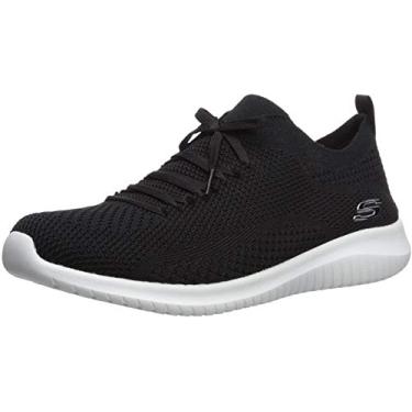 Imagem de Skechers Ultra Flex Statements Tênis feminino, Black/White, 11