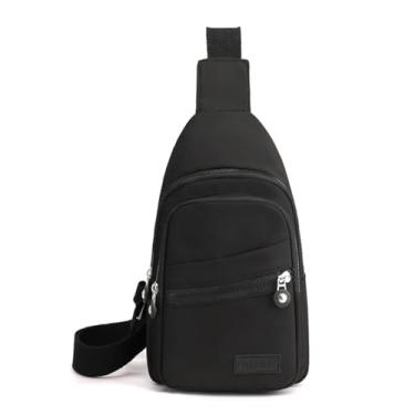 Imagem de Bolsa de ombro transversal feminina masculina mochila de viagem caminhada mochila pequena bolsa tiracolo, W, 11.8" x 6.6" x 4.15, W