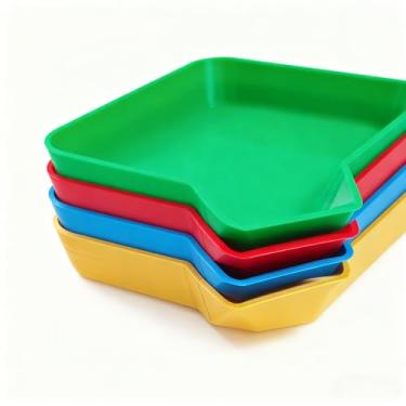 Imagem de LuckyVin Conjunto organizador de jogos de 4 peças - Bandejas multicoloridas de fichas e fichas para jogos de tabuleiro, pôquer, noites de cartas, suprimentos de festa de cassino (4)