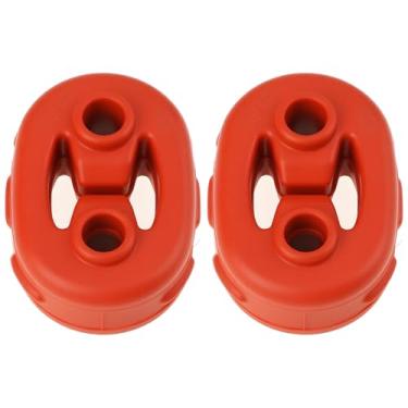Imagem de ECSiNG 2 peças de suporte de borracha para silenciador de escapamento de carro 1K0253147E 1K0253147F 6937984RMP compatível com Audi A3