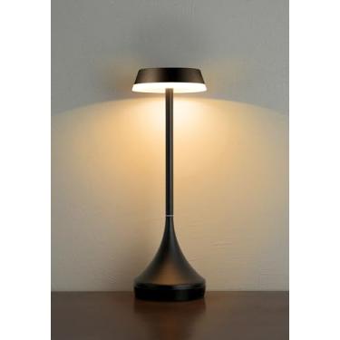 Imagem de Lâmpada sem fio, 6000 mAh, à prova d'água, controle de toque, regulável, 3 temperaturas de cor, RGB, função de memória LED, operado por bateria portátil, candeeiro de mesa recarregável, pátio, jantar