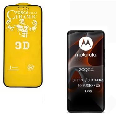 Imagem de Película Cerâmica Fosca Moto G85 / Edge 50 / Edge 50 Pro/Edge 50 Ultra/Edge 50 Fusion, Proteção Total, Anti-Riscos e Não Deixa Marcar De Dedo Na Tela