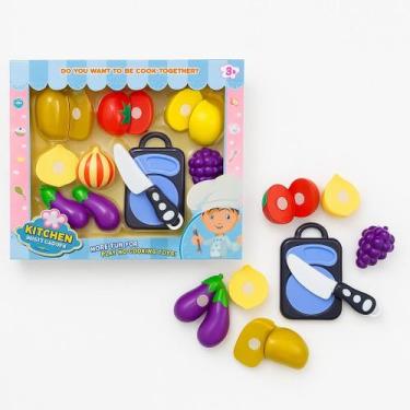 Imagem de Brinquedo Infantil Frutinhas Comidinhas Legumes tiras autocolantes fof