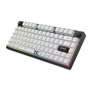 Imagem de Arbiter Polar 75 - Teclado magnético para jogos - gatilho rápido com SOCD Super Tap, moldura de alumínio CNC, interruptores de efeito Hall Gen 2, botão de volume, RGB, teclas Dye-Sub PBT - Kitsune