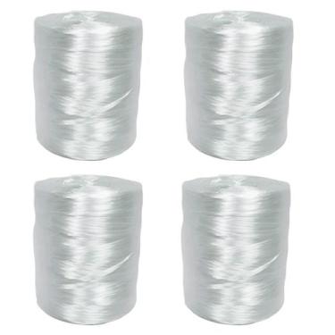 Imagem de Fitilho Plástico Branco Perolado 1000 Metros 4 Unidades - Shoplonas