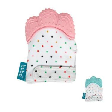 Imagem de Luva Mordedor Bebe Silicone Buba Recem Nascido, Rosa