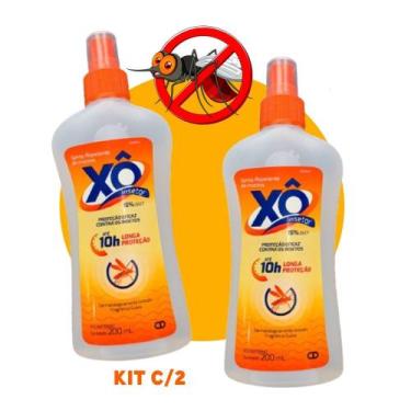 Imagem de Kit 2 Repelentes Insetos Spray Xô Inseto 15% Deet 10h 200ml - Xô Inset