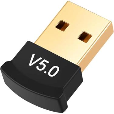 Imagem de Adaptador Bluetooth 5.0 USB, Receptor e Transmissor de Áudio para Notebook, Plug USB
