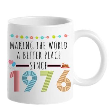 Imagem de Choinn 1976 Presentes de aniversário de 50 anos para mulheres e homens, presente de aniversário de 50 anos, caneca de café para mãe, pai, avó, vovô, ideias de presentes de aniversário de 50 anos, Dia