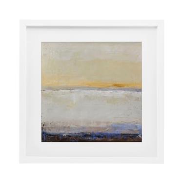 Imagem de Stupell Industries Impressão emoldurada em branco Sweeping Subtle Horizon sob vidro, design por Design Fabrikken, 13 x 13