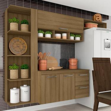 Imagem de Armário De Cozinha Galicia 4 Pçs 3 Portas Boreal - Móveis Arapongas