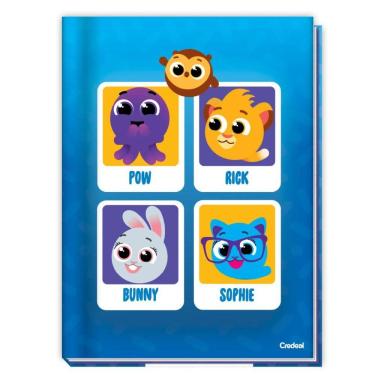 Imagem de Caderno Brochura Universitário Capa Dura A4 80 Folhas Bolofofos Credeal Estampa 3