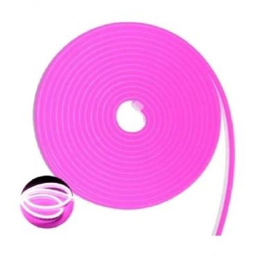 Imagem de Fita Led Mangueira Neon 5 Mts Iluminação Flexível Corte 2.5 Cm - Rosa