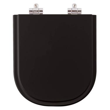 Imagem de Assento Sanitário Soft Close Flox Preto Para Vaso Fiori 6lpf