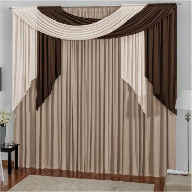 Imagem de Cortina para Varão Duplo 3,00m X 2,80m Alana Avelã