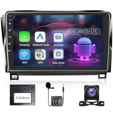Imagem de Upriding 【8 núcleos 4 + 64 G】 Rádio de carro Android para Toyota Tundra 2007-2013 e Toyota Sequoia 2008-2018 25.4 cm tela sensível ao toque carro estéreo sem fio Carplay Android Auto, GPS/5G WiFi/DSP